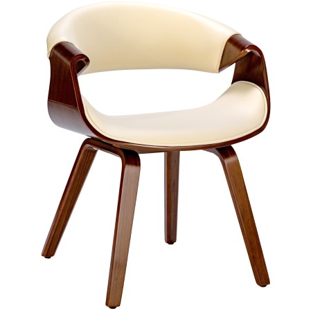 Chaise Reade — Similicuir · Crème