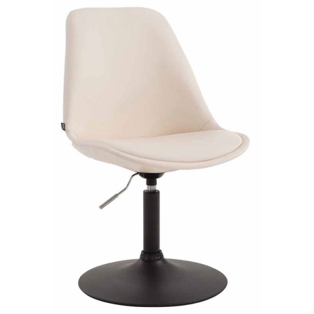 Chaise Dominick — Similicuir · Crème