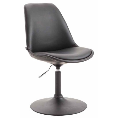 Chaise Dominick — Similicuir · Noir