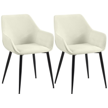 Chaise Bridge — Tissu · Crème