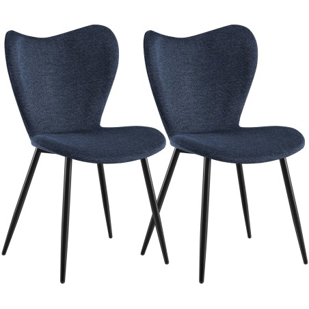 Chaises Spruce — Tissu · Bleu