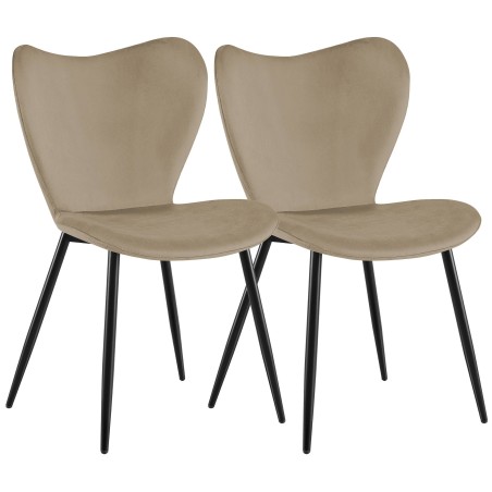 Chaises Spruce — Velours · Taupe
