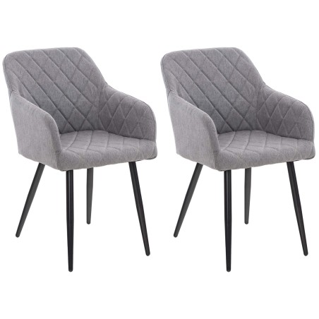 Chaise Moore — Tissu · Gris