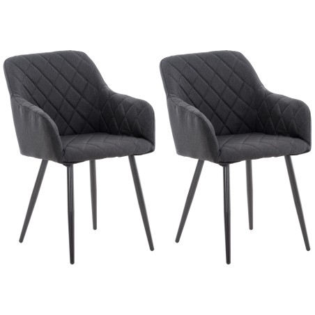 Chaise Moore — Tissu · Noir