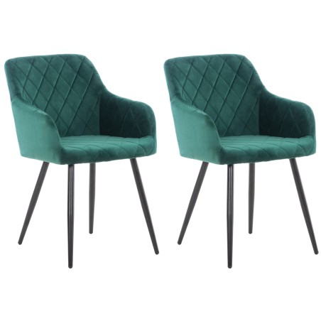Chaise Moore — Velours · Vert