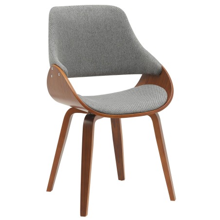 Chaise Maiden — Tissu · Gris foncé