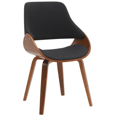 Chaise Maiden — Tissu · Noir
