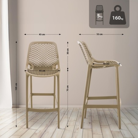 Tabouret de bar Fulton