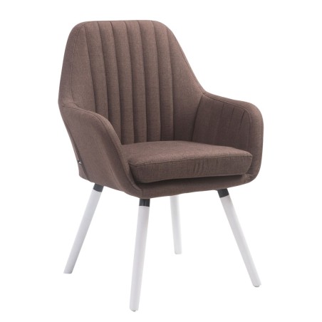 Chaise Clapham — Tissu · Marron