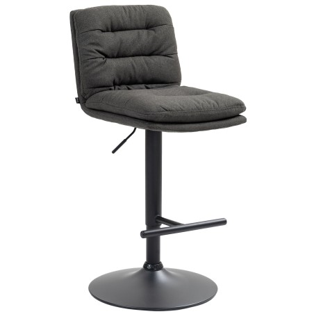 Tabouret de bar Orchard — Tissu · Gris foncé