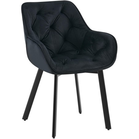 Chaise Belsize — Velours · Noir