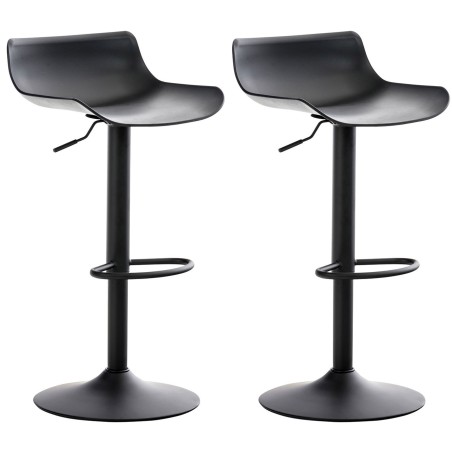 Tabouret de bar Portobello — Plastique · Noir