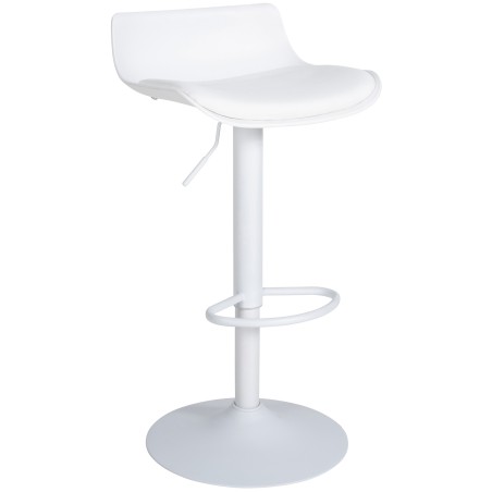 Tabouret de bar Portobello — Similicuir · Blanc