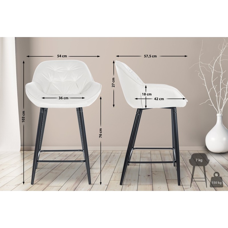 Tabouret de bar Hackney 76