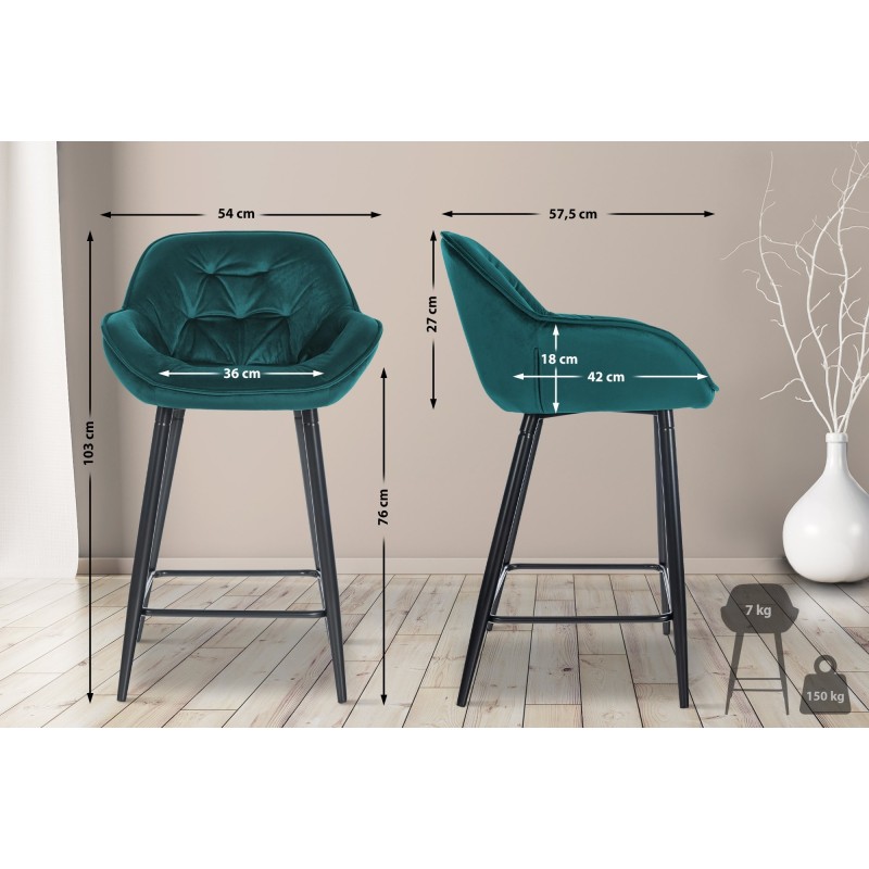 Tabouret de bar Hackney 76
