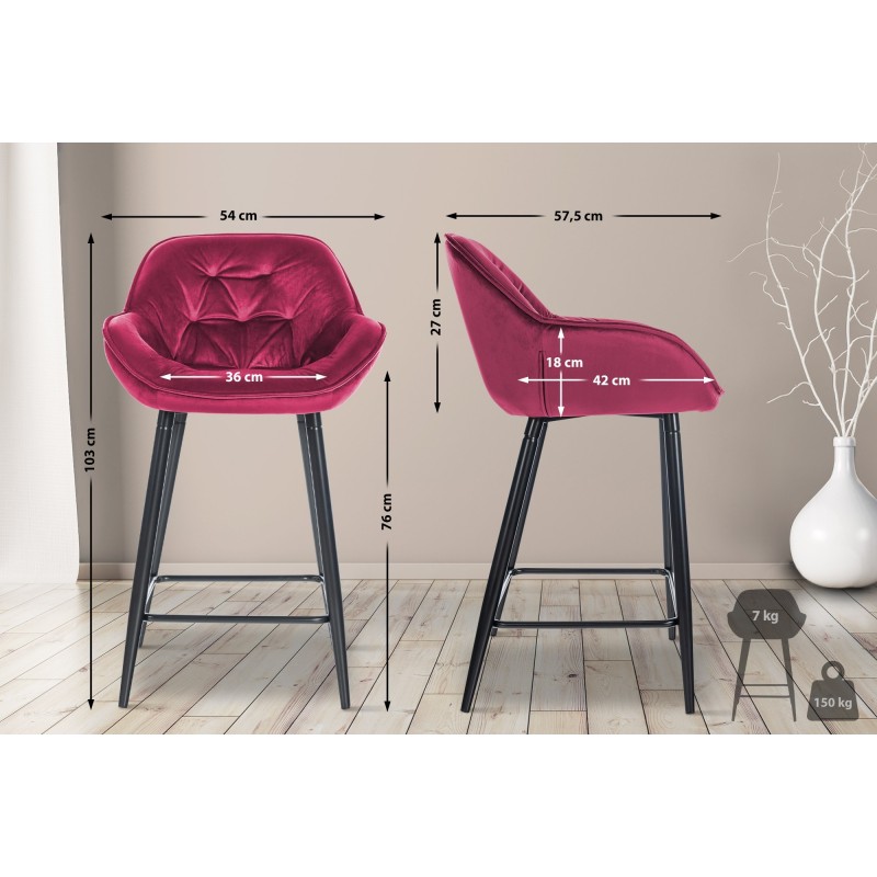 Tabouret de bar Hackney 76