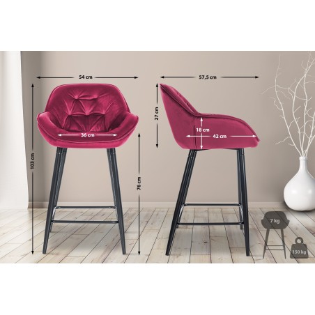 Tabouret de bar Hackney 76