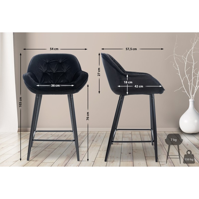 Tabouret de bar Hackney 76