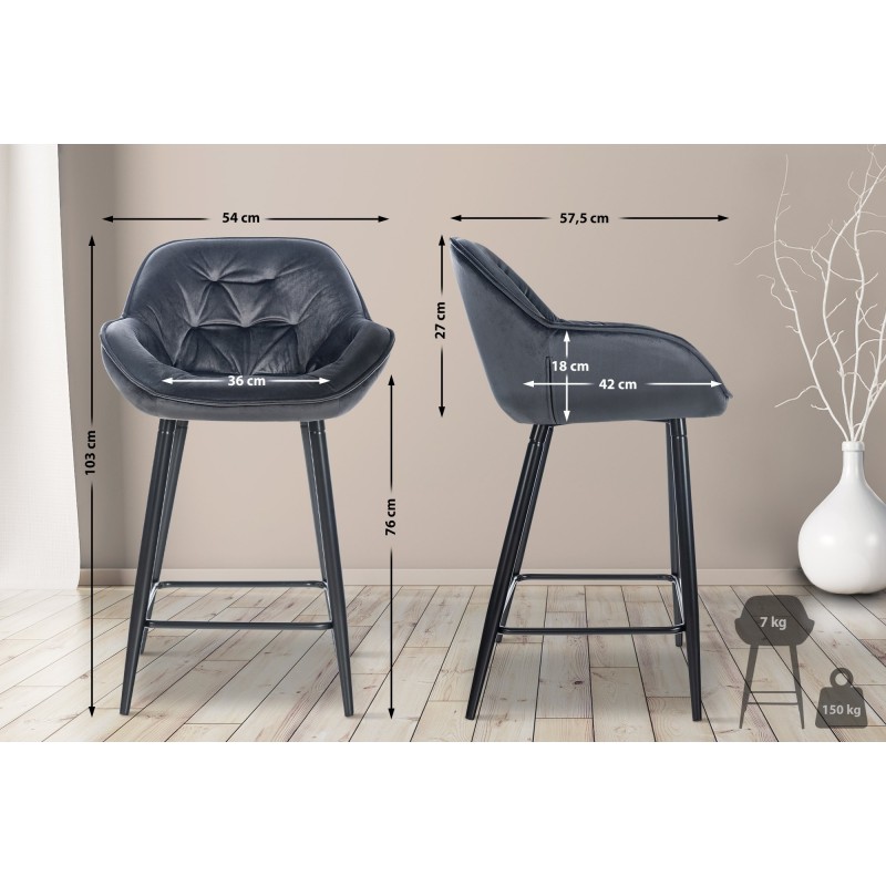 Tabouret de bar Hackney 76