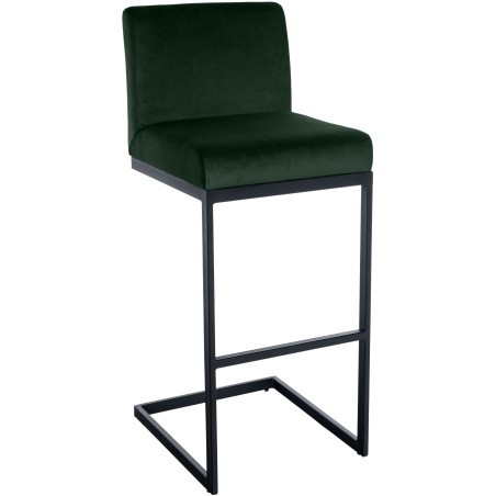 Tabouret de bar Highbury — Velours · Vert