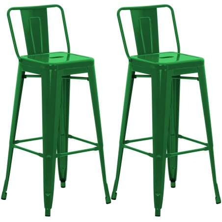 Tabouret de bar Dover — Métal · Vert