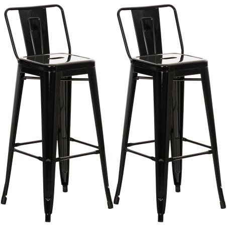 Tabouret de bar Dover — Métal · Noir
