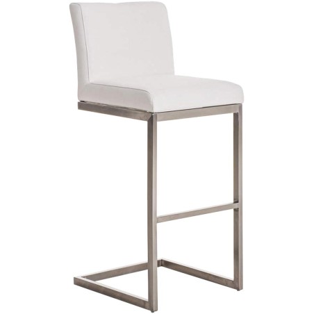 Tabouret de bar Water — Tissu · Blanc
