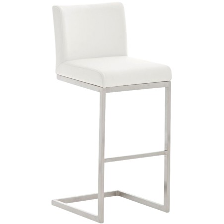 Tabouret de bar Water — Similicuir · Blanc