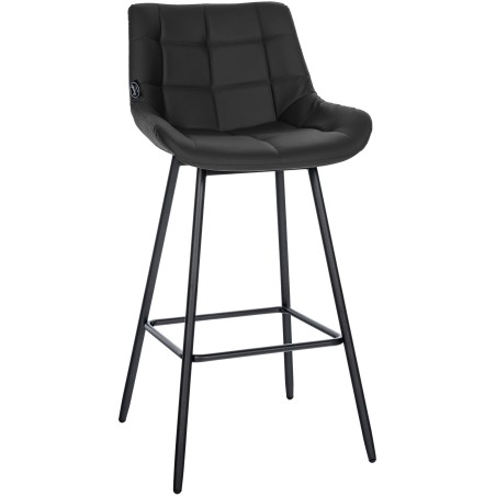 Tabouret de bar Fulham — Similicuir · Noir