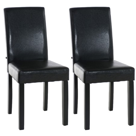 Chaises Hampstead — Similicuir · Marron