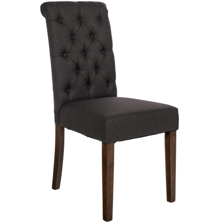 Chaise Kensington — Tissu · Noir