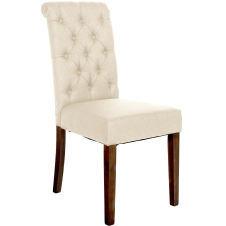 Chaise Kensington — Tissu · Crème