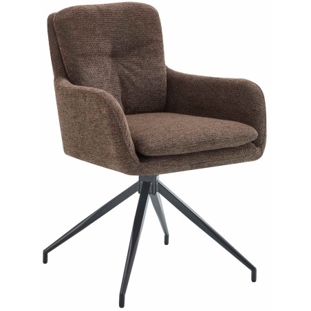 Chaise Islington — Tissu · Marron
