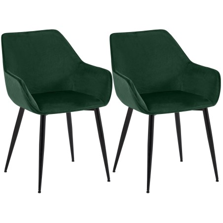 Chaise Ladbroke — Velours · Vert