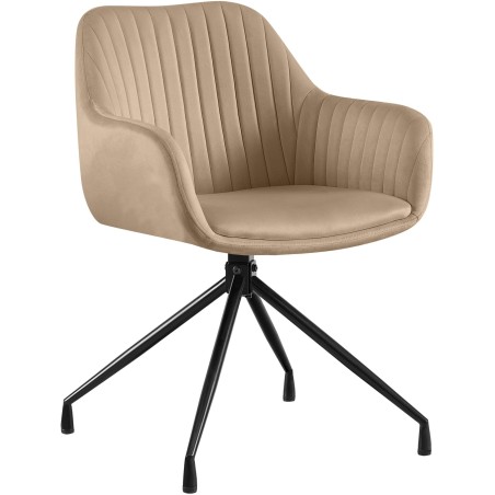 Chaise Primrose — Velours · Taupe