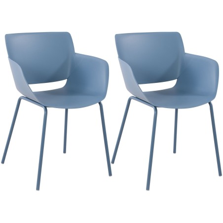 Chaises Stratford — Plastique · Bleu