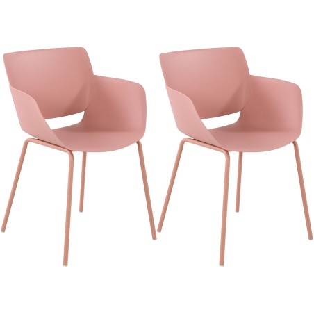 Chaises Stratford — Plastique · Rose