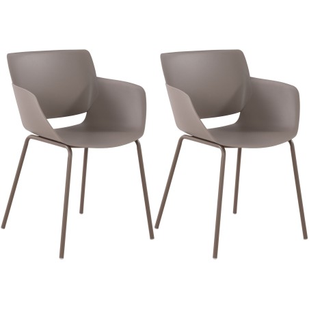 Chaises Stratford — Plastique · Taupe