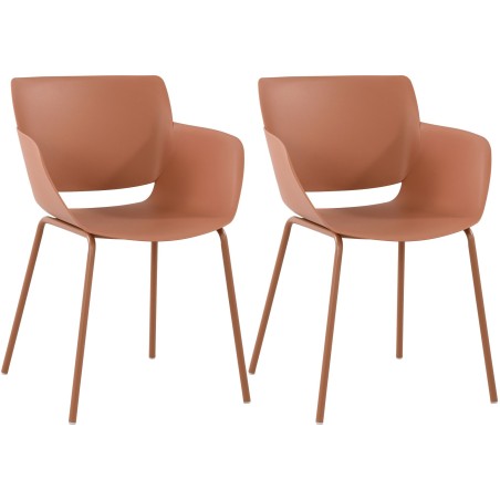 Chaises Stratford — Plastique · Orange