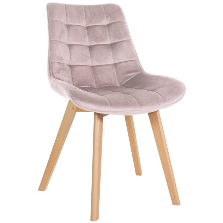 Chaise Dulwich — Velours · Rose
