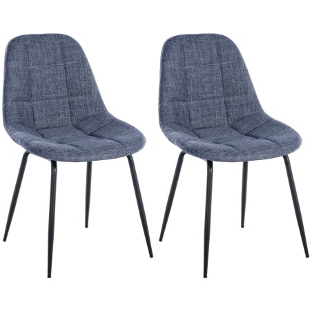 Chaises Balham — Tissu · Bleu