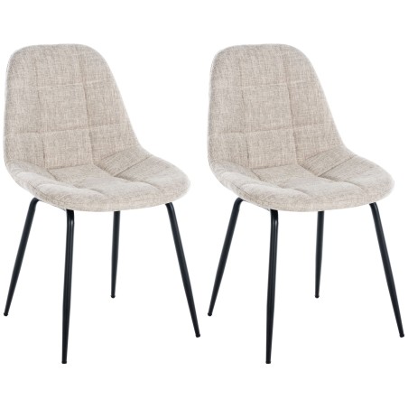 Chaises Balham — Tissu · Crème