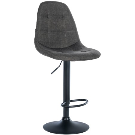 Tabouret de bar Aldgate — Tissu · Gris foncé