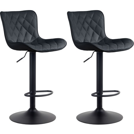 Tabouret de bar Limehouse — Similicuir · Noir