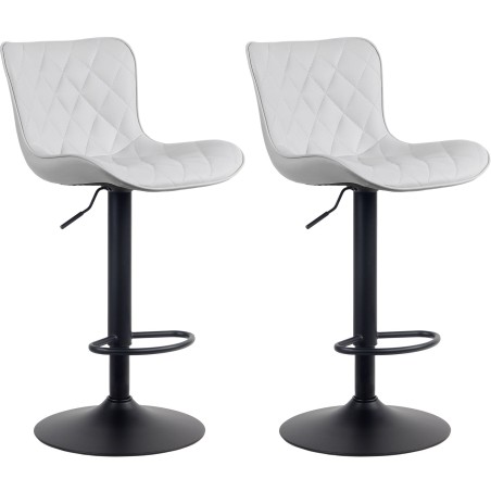 Tabouret de bar Limehouse — Similicuir · Blanc