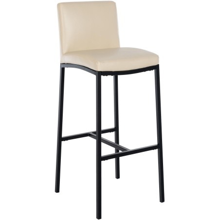 Tabouret de bar Wapping — Similicuir · Crème