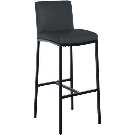 Tabouret de bar Wapping — Similicuir · Gris foncé