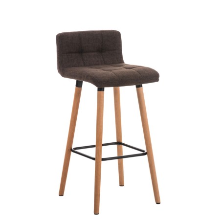 Tabouret de bar Greenwich — Tissu · Marron