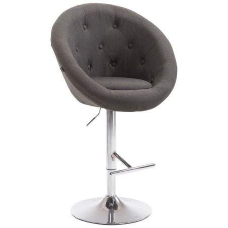 Tabouret de bar Barbican — Tissu · Gris foncé