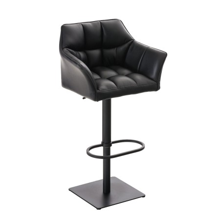 Fauteuil de bar Wooster — Similicuir · Noir